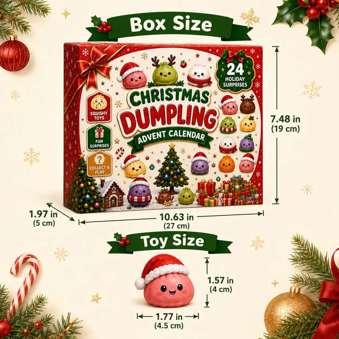 ๐
CHRISTMAS SPECIAL | 24 Days of Mini Squishies โ Cute 2026 Advent Calendar with Daily Dumpling Surprises