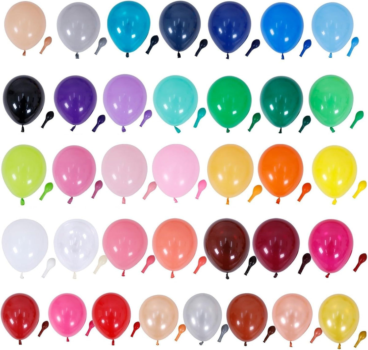 Assorted colorful balloons for the dueling game