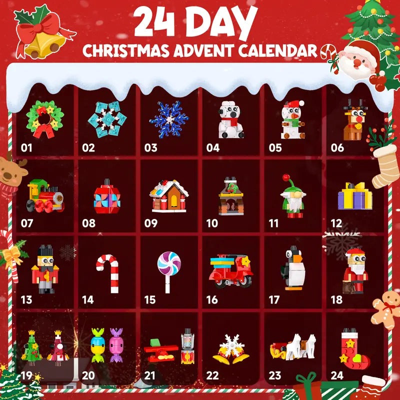 โณ Last Day 50% OFF โ ๐24-Day Christmas Surprise Countdown Calendar | 24 Daily Compartments with Surprise Toys for a Fun Screen-Free Holiday Tradition ๐โจ