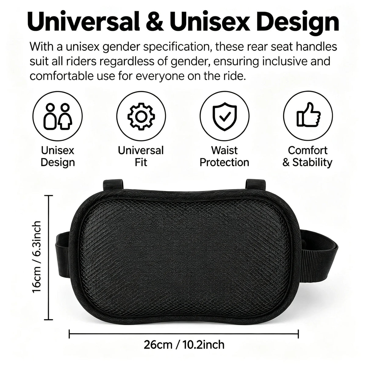 ๐๏ธ Motorcycle Passenger Safety Grip โ Rider-Worn Handle for More Comfortable & Confident Rides