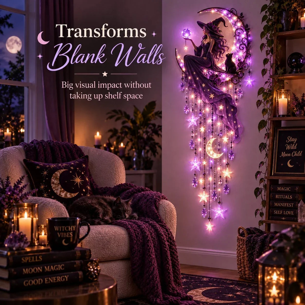 ๐โจ Add A Touch Of Witchy Magic To Any Empty Wall.