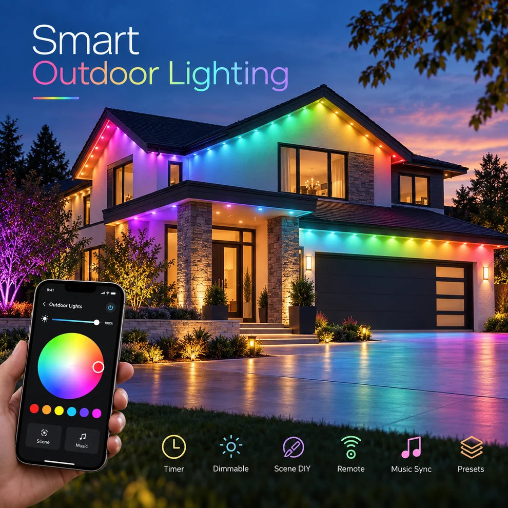 ๐
Early Christmas 49% OFF - Smart Rainbow LED Permanent Outdoor Light - Smartlight ๐