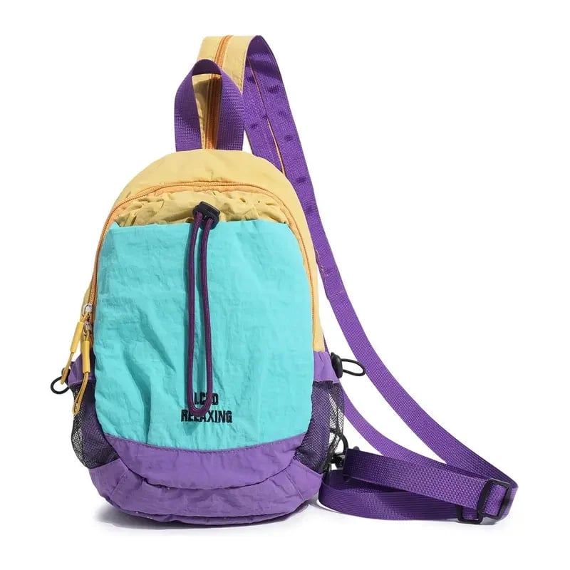 ๐Unisex Lightweight Color Block Nylon Mini Backpack โ Compact & Water-Resistant Daypack for Every Adventure! ๐๐ถโโ๏ธ