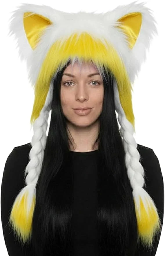 ⚡ Flash Sale – Fluffy Cat Ear Hat | Halloween & Christmas Cozy Plush Headwear