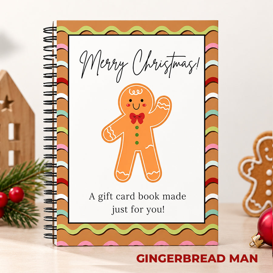 ๐ฅ Last Day 50% OFF ๐ฅ Christmas Gift Card Book โ 12 Gift Card Pages & Personal Message Holder