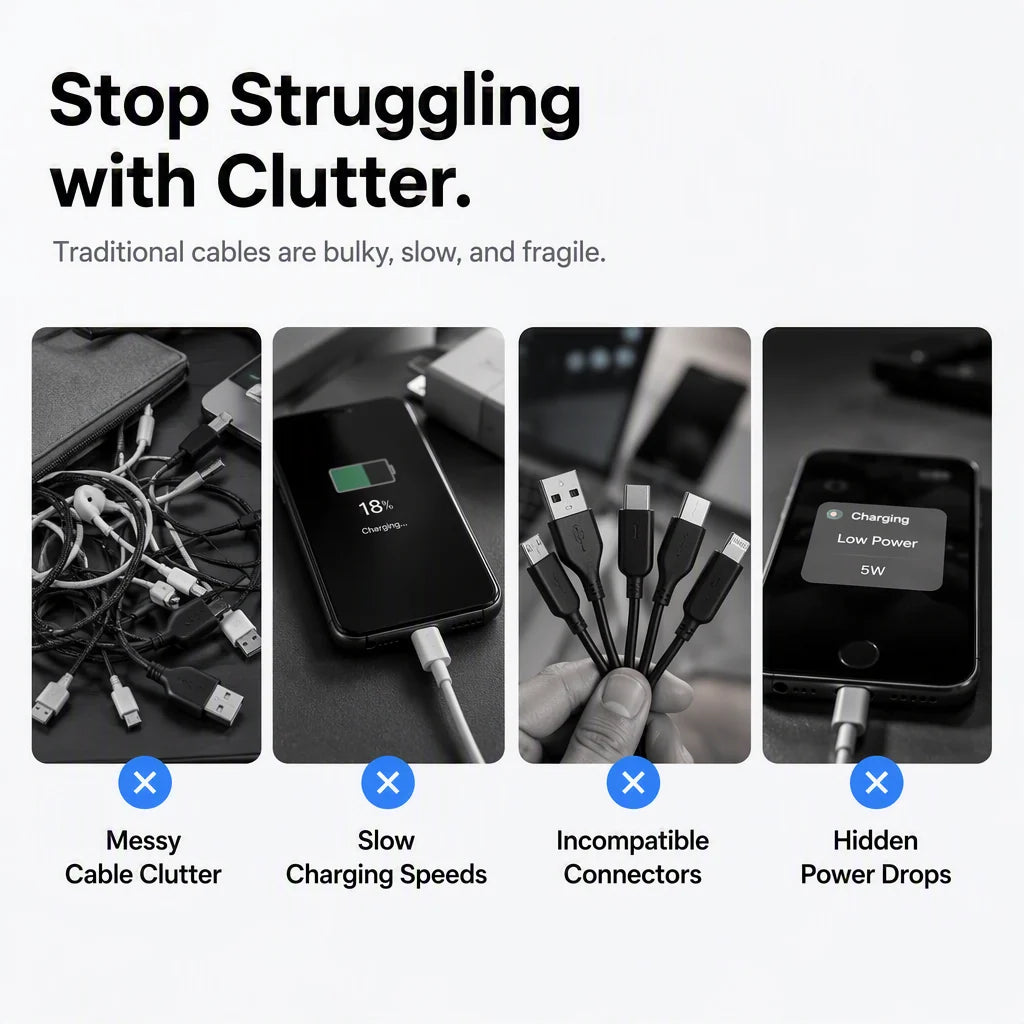 4-in-1 Keychain Fast Charging Cable
