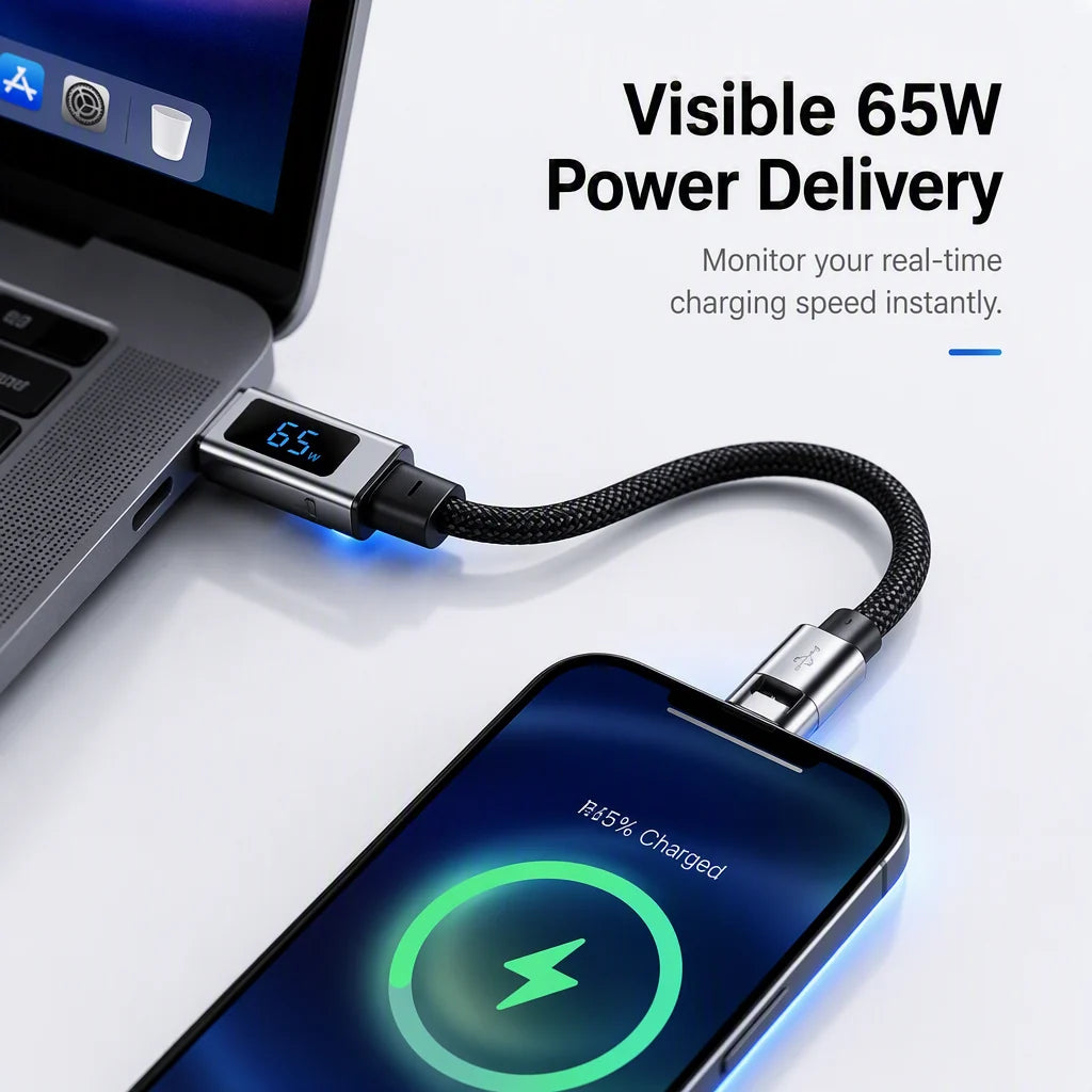 4-in-1 Keychain Fast Charging Cable