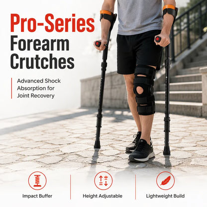 🦯✨ Foldable Forearm Mobility Aid – Adjustable, Non-Slip Support for Everyday Walking & Recovery