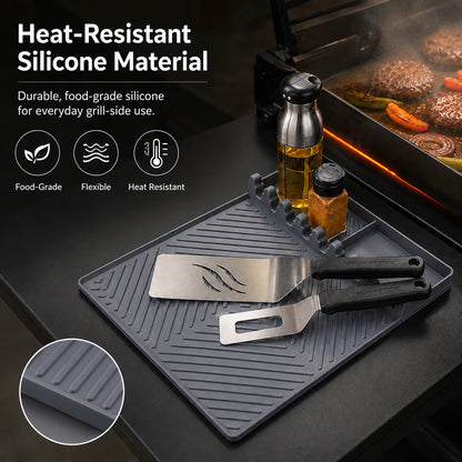 Food-Grade Silicone BBQ Spatula Tool Mat