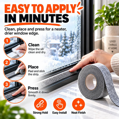 Self-Adhesive Window Condensation Absorbent Felt Strip