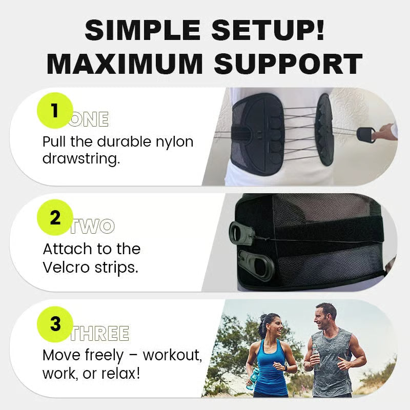 Adjustable Lumbar Support Belt Lower Back Brace