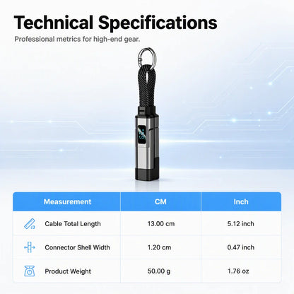 4-in-1 Keychain Fast Charging Cable