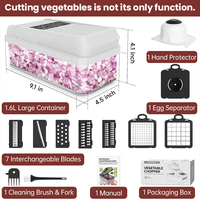 15-in-1 Multi-Function Vegetable Chopper & Food Prep System