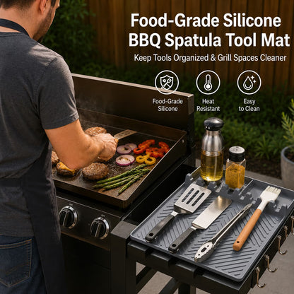 Food-Grade Silicone BBQ Spatula Tool Mat
