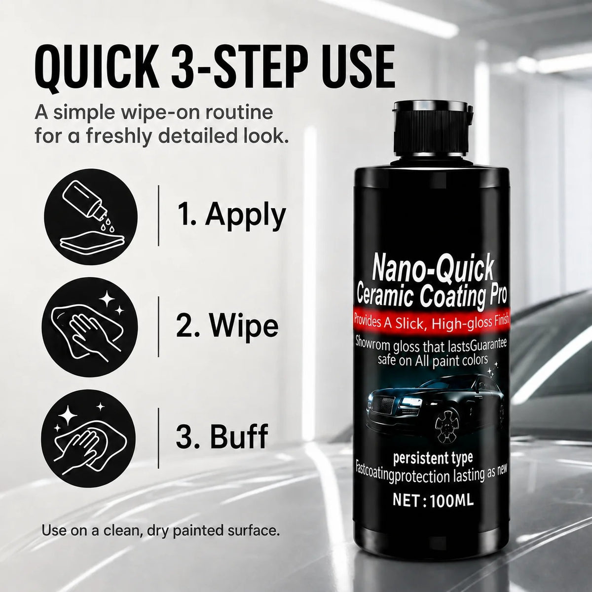🔥 Limited-Time 50% OFF ✨ Automotive Nano Ceramic Coating Spray 🚗🛡️