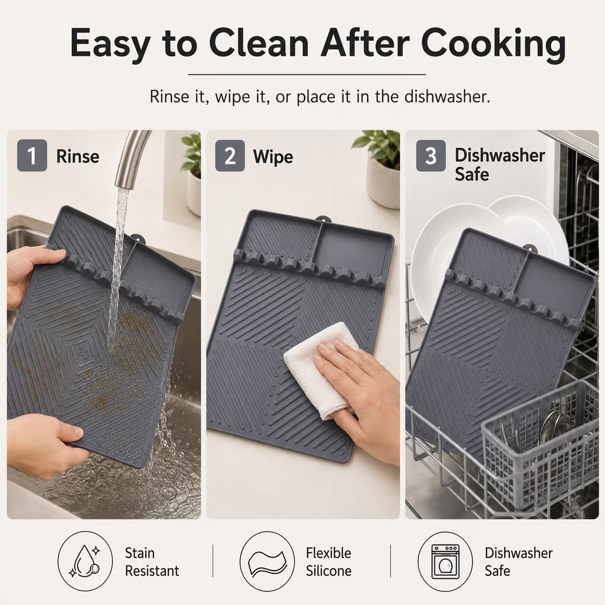 Food-Grade Silicone BBQ Spatula Tool Mat