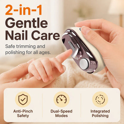 💅 2-in-1 Electric Nail Clipper & Smoother 🌟