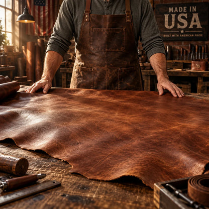 🔥 100% Handmade Full-Grain Buffalo Leather Belt – Built to Last
