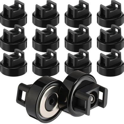 Heavy-Duty Magnetic Cable Tie Mounts, 22mm Magnetic Zip Tie Mount Bases, 22lbs Strong Magnetic Wire Holders and Cable Organizers for Home, Office, Marine, and Electrical Wire Management
