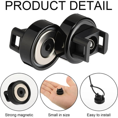 Heavy-Duty Magnetic Cable Tie Mounts, 22mm Magnetic Zip Tie Mount Bases, 22lbs Strong Magnetic Wire Holders and Cable Organizers for Home, Office, Marine, and Electrical Wire Management