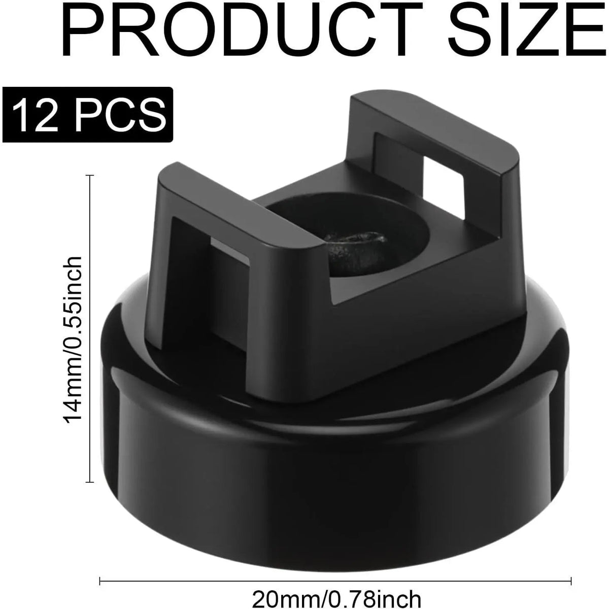 Heavy-Duty Magnetic Cable Tie Mounts, 22mm Magnetic Zip Tie Mount Bases, 22lbs Strong Magnetic Wire Holders and Cable Organizers for Home, Office, Marine, and Electrical Wire Management