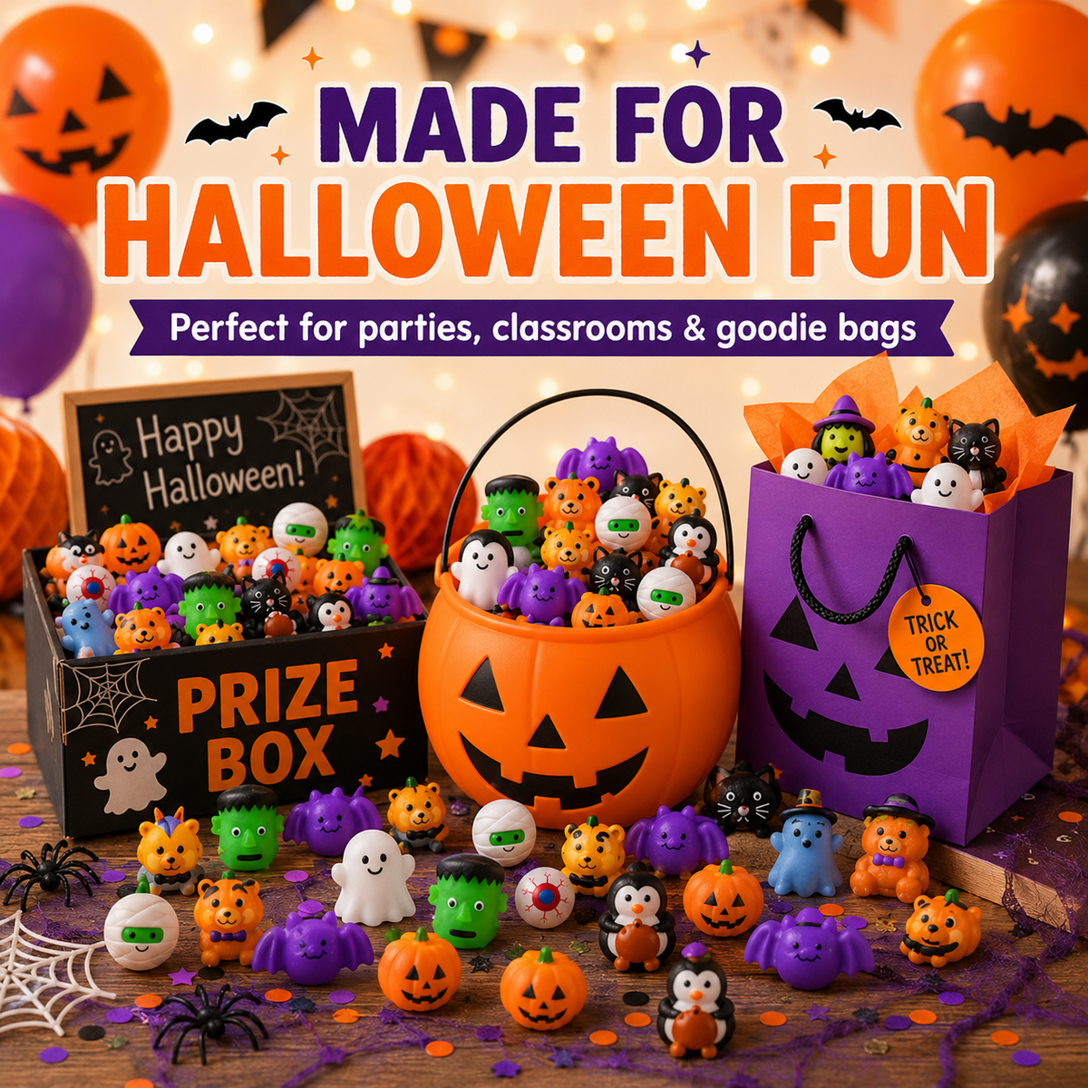 🔥 Last Day 50% OFF — 50PCS Halloween Moochi Squishy Toys for Party Favors & Spooky Fun 🎃