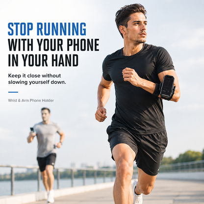 📱 360° Rotating Wrist & Arm Phone Holder – Hands-Free Sports Mount