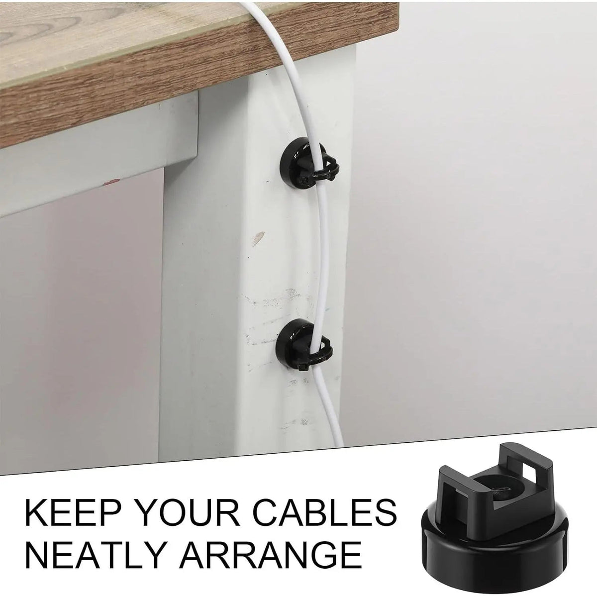 Heavy-Duty Magnetic Cable Tie Mounts, 22mm Magnetic Zip Tie Mount Bases, 22lbs Strong Magnetic Wire Holders and Cable Organizers for Home, Office, Marine, and Electrical Wire Management