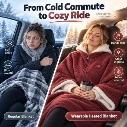 🛋️ Wearable Heated Blanket for Cozy Couch & Desk Comfort 🔥