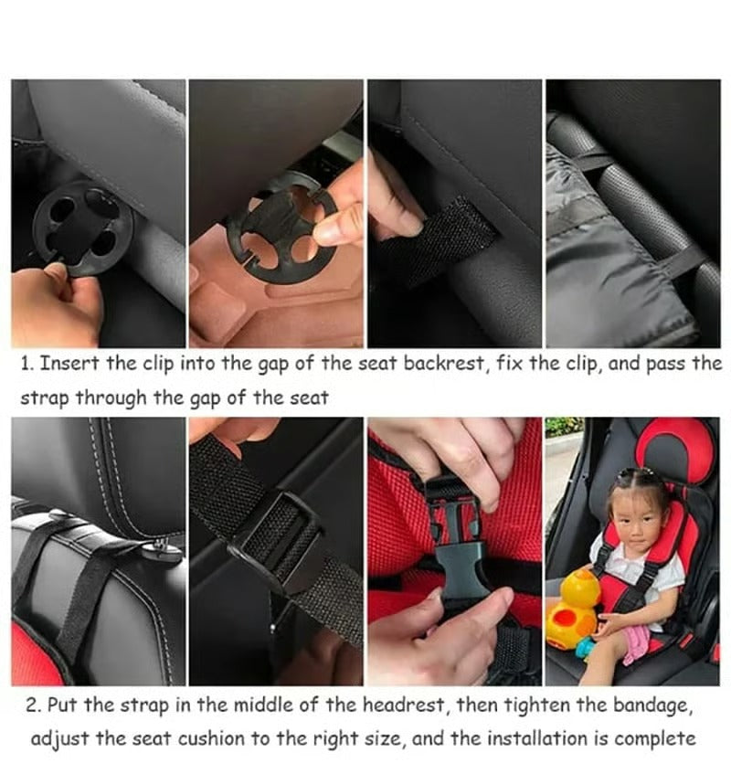 🔥Auto Child Safety Seat-Simple Car Portable Seat Belt