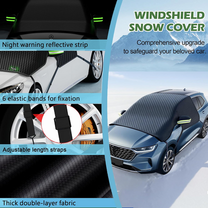 🔥 40% OFF — 💞54K+ SOLD!🔥All-Season Windshield Snow Cover with Mirror Protection❄️
