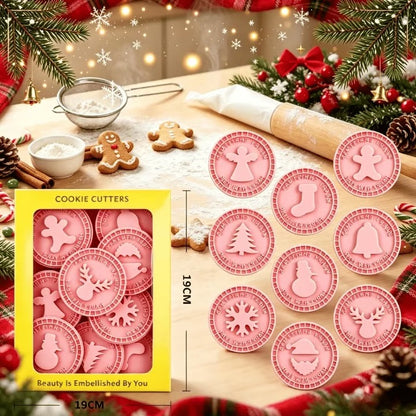 🎄🍪 Holiday Baking Shape Collection – Festive Cookie Molds for Family Christmas Fun
