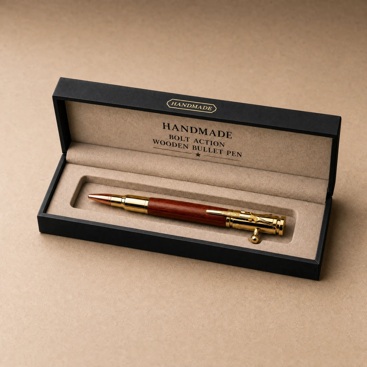🖊🇺🇸Handmade Bolt Action Wooden Bullet Pen | Crafted From Real Wood & Bullet Casing🦅