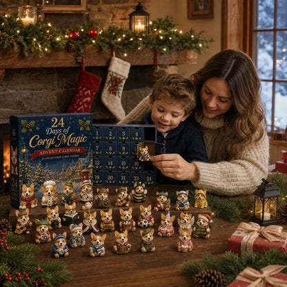 🎄 2026 British Corgi Advent Calendar – 24 Collectible Figurines | 50% OFF
