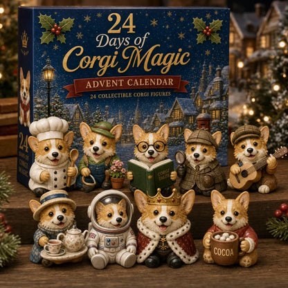 🎄 2026 British Corgi Advent Calendar – 24 Collectible Figurines | 50% OFF