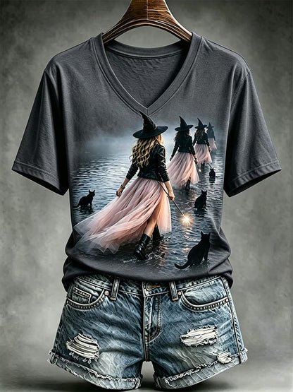 Women's Casual Print Short-Sleeve T-Shirt