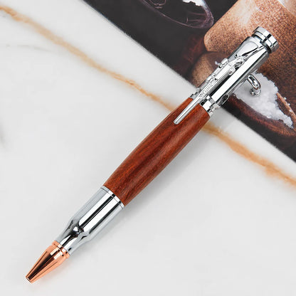 🖊🇺🇸Handmade Bolt Action Wooden Bullet Pen | Crafted From Real Wood & Bullet Casing🦅