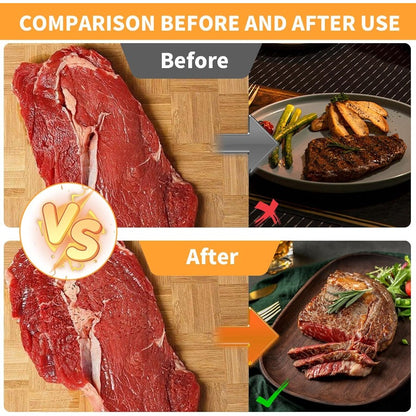 Ergonomic Palm-Press Meat Tenderizer – Food-Grade Aluminum Alloy