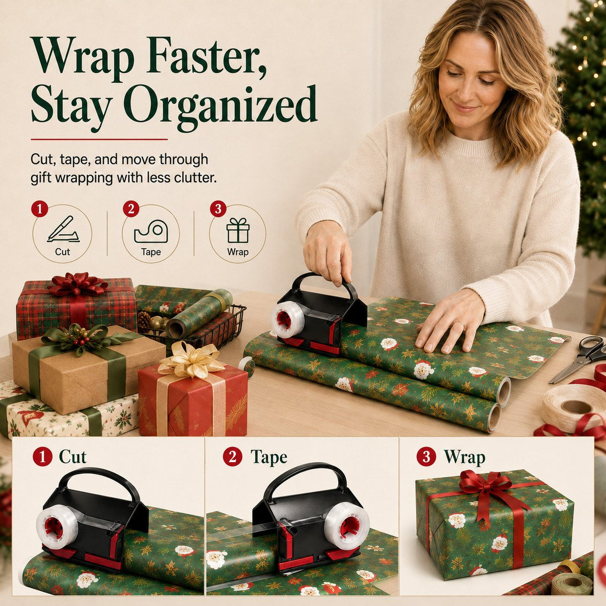 🎁 Limited-Time 50% Off: 2-in-1 Gift Wrap Cutter Set ✂️