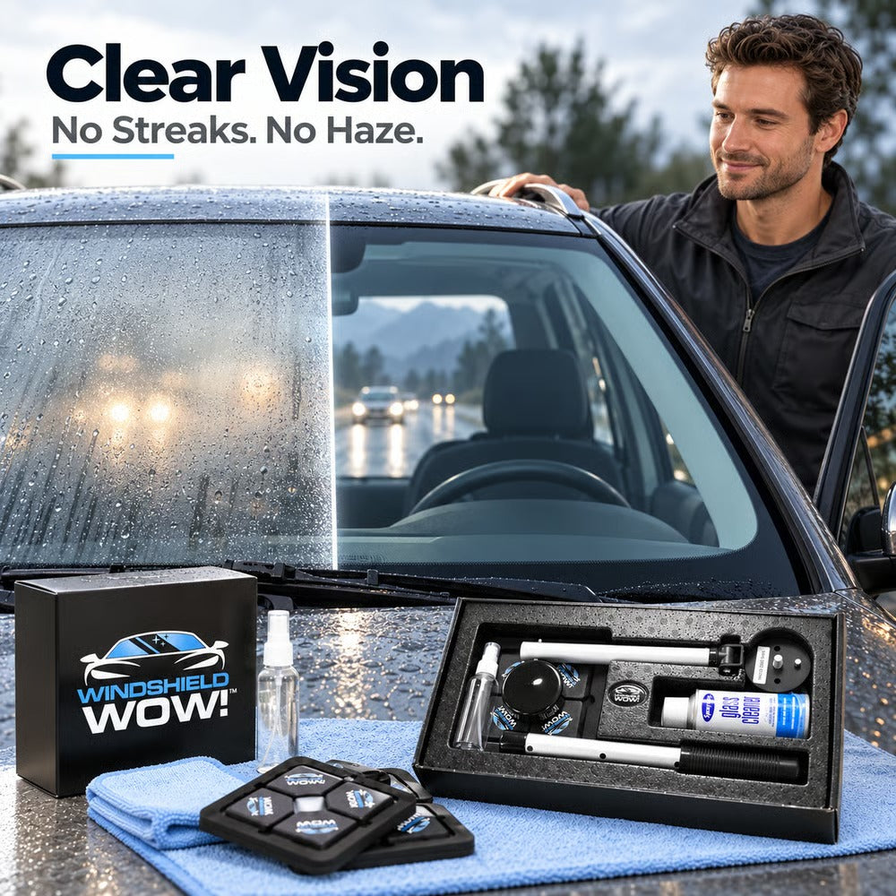 Dual Magnetic Car Windshield Cleaner | Streak-Free Auto Glass Cleaning Kit