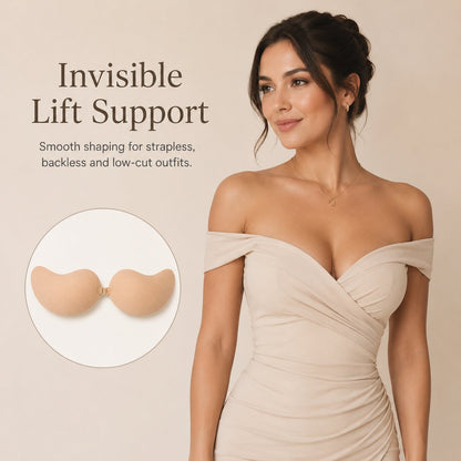 ✨ Invisible Lift Adhesive Bra – Strapless Shaping Support