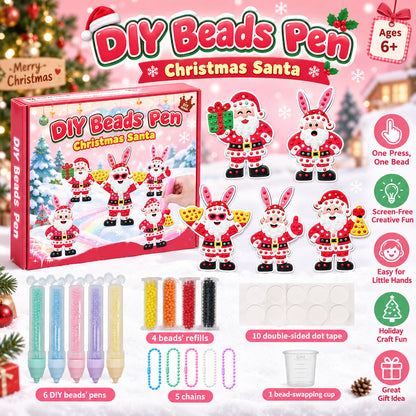 ✨ One-Press Bead Art Pen DIY Kit – 🎨 Creative Screen-Free Craft Set