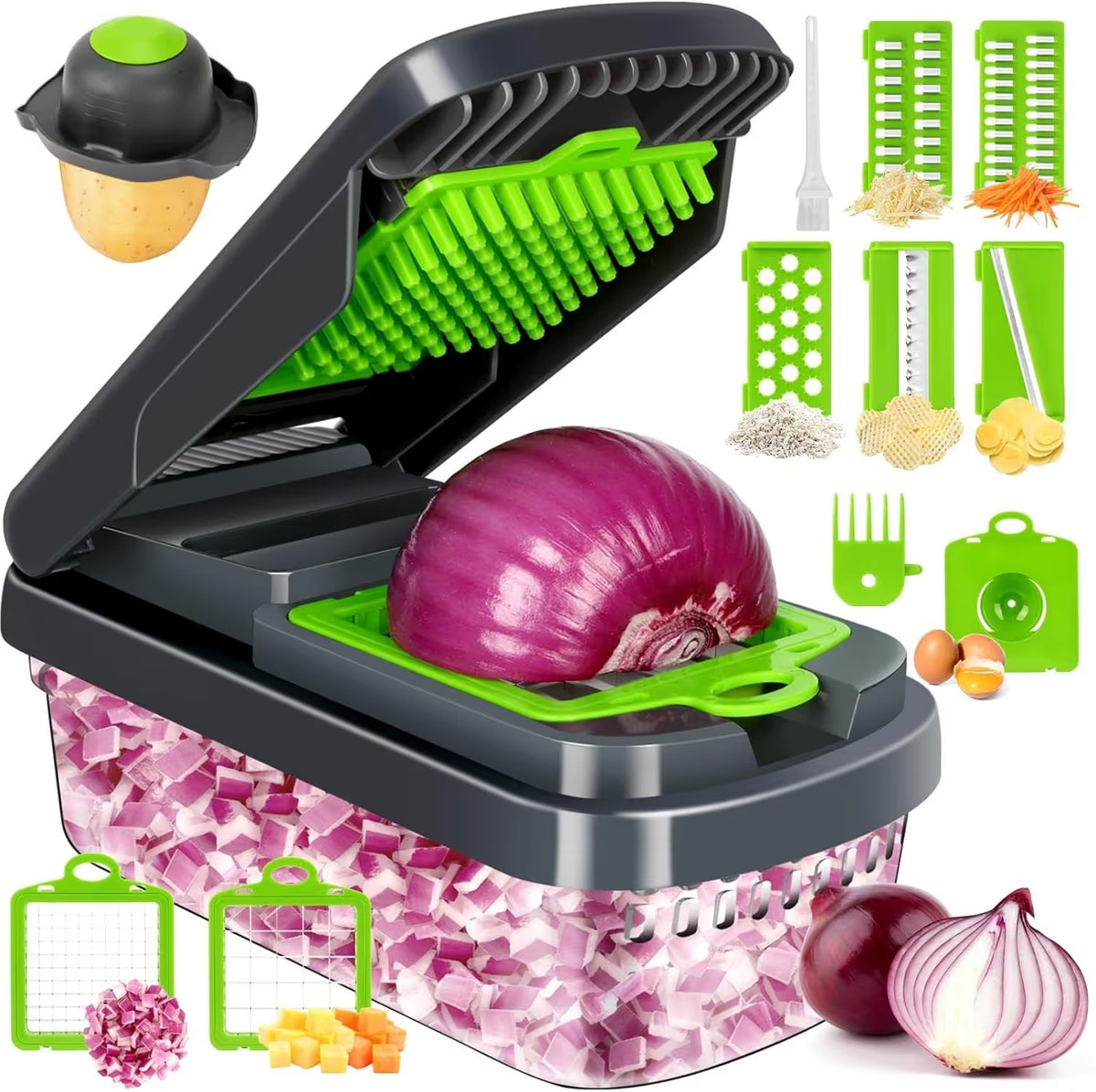 15-in-1 Multi-Function Vegetable Chopper & Food Prep System