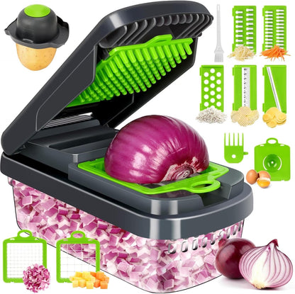 15-in-1 Multi-Function Vegetable Chopper & Food Prep System