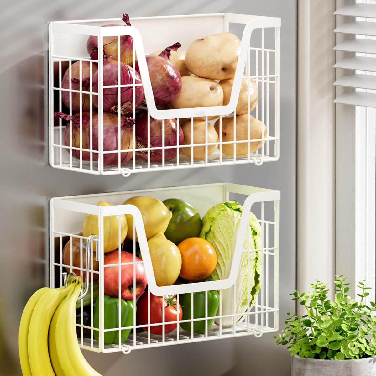 Magnetic Refrigerator Storage Basket