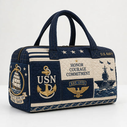 100% Handmade US Military Heritage Quilted Duffel Bag(𝐃𝐚𝐧𝐢𝐞𝐥 𝐁𝐫𝐨𝐨𝐤𝐬 𝐇𝐚𝐧𝐝𝐦𝐚𝐝𝐞®)