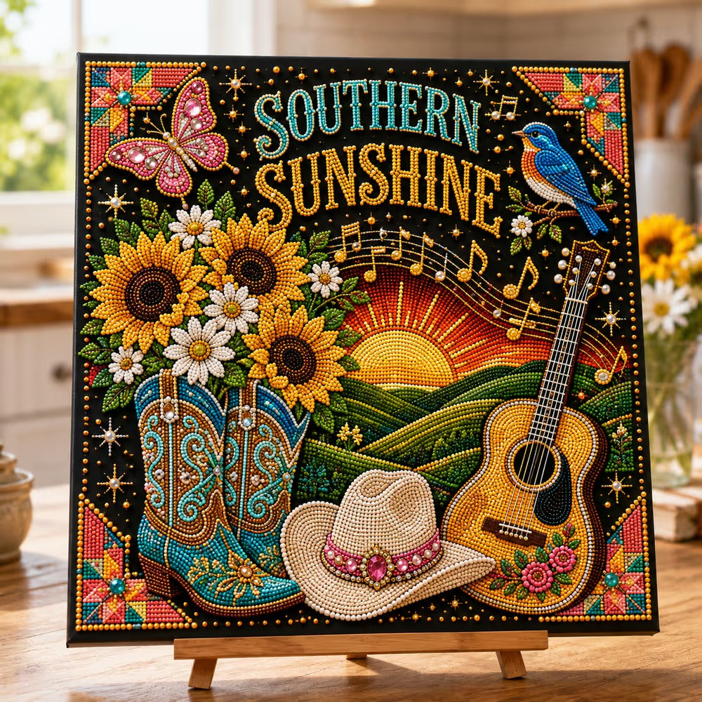 🎤 Premium 3D Pearl Dolly Country Music Tribute Art Kit | Luxury Flocked Canvas with Scratch-Resistant Non-Fading plastic Pearls & Faceted Drills DIY Keepsake Decor 💎✨