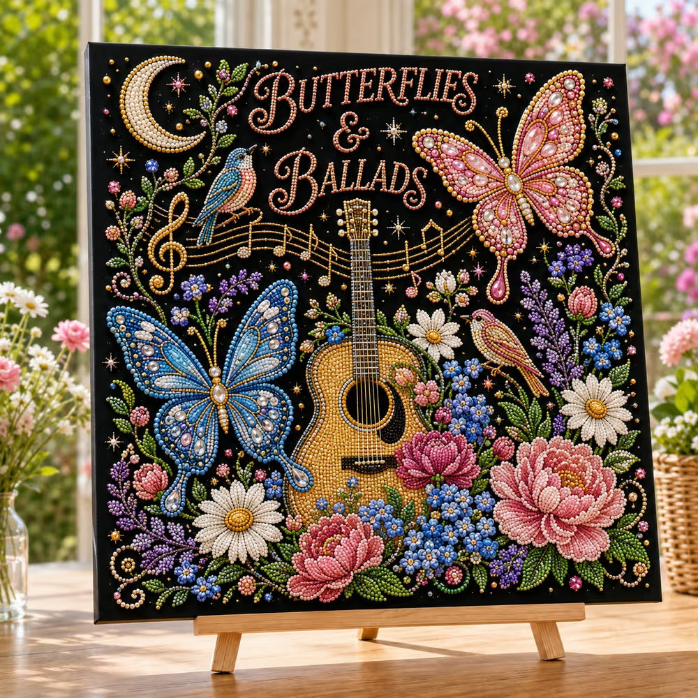 🎤 Premium 3D Pearl Dolly Country Music Tribute Art Kit | Luxury Flocked Canvas with Scratch-Resistant Non-Fading plastic Pearls & Faceted Drills DIY Keepsake Decor 💎✨