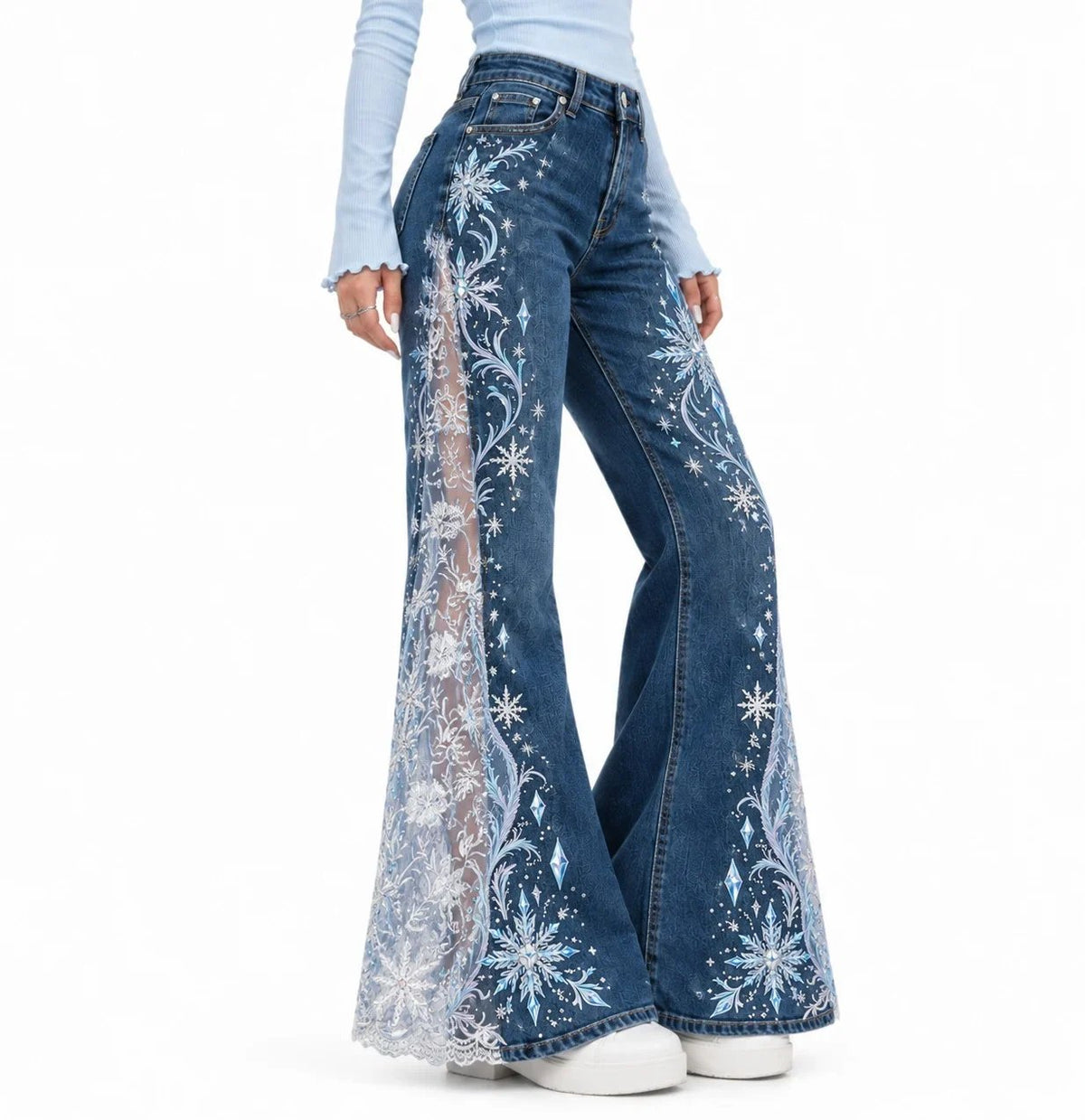 🔥Last Day 59% - 🏰✨The Princess Lace Jeans(📦Buy 2 Free Shipping)