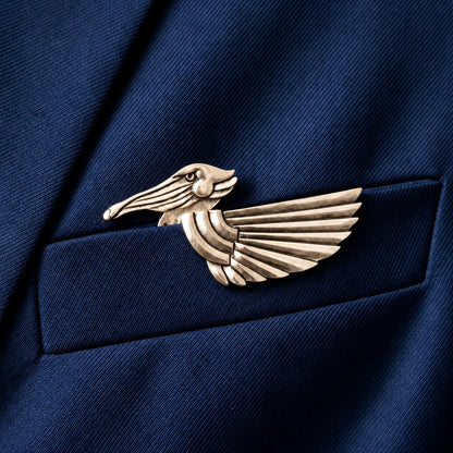 🌟 Luxury Sculpted Animal Brooch – Premium Statement Piece for Suits & Blazers